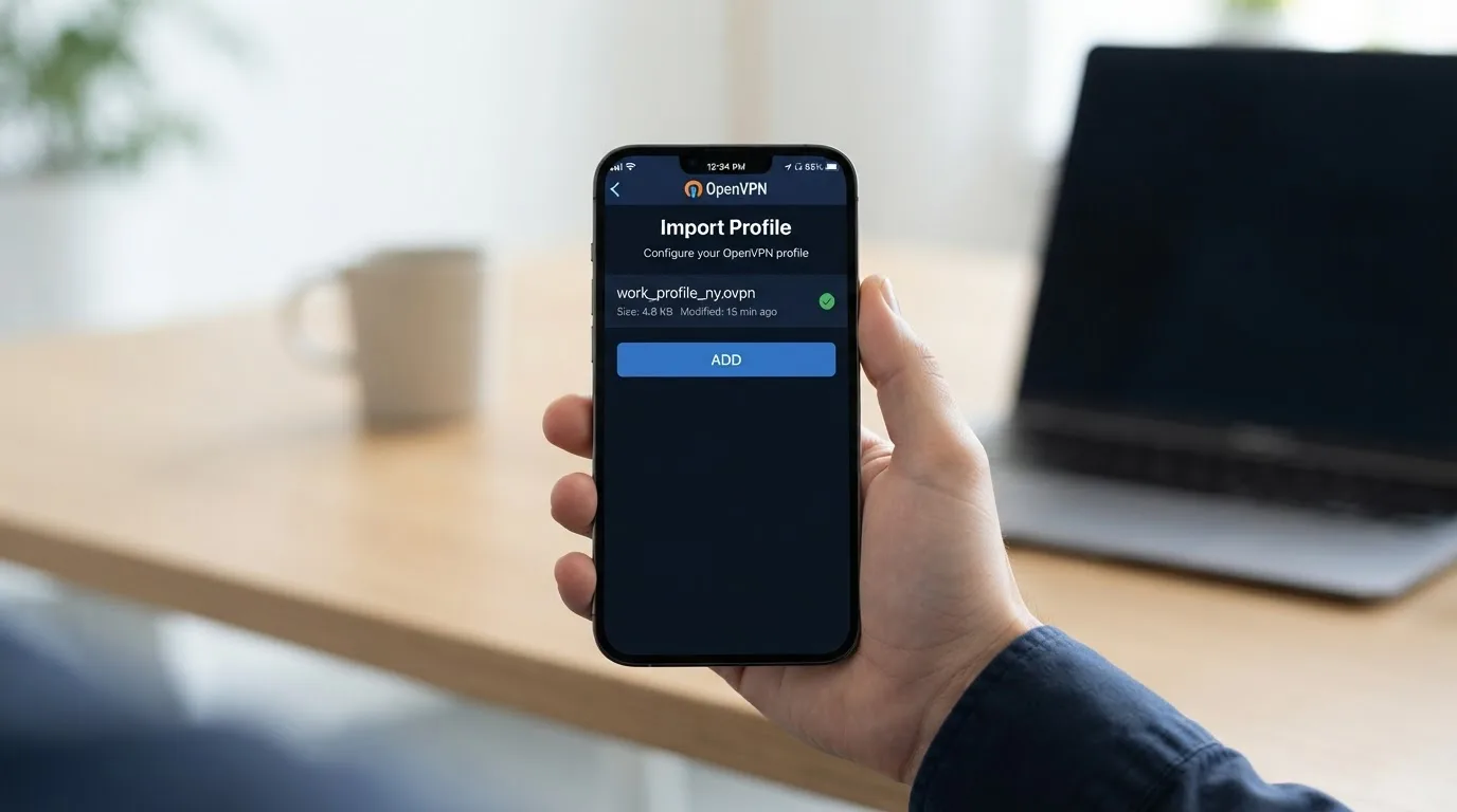 OpenVPN برای آیفون