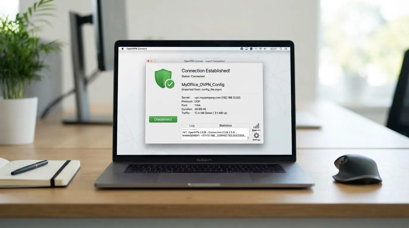 اتصال به OpenVPN با فایل کانفیگ