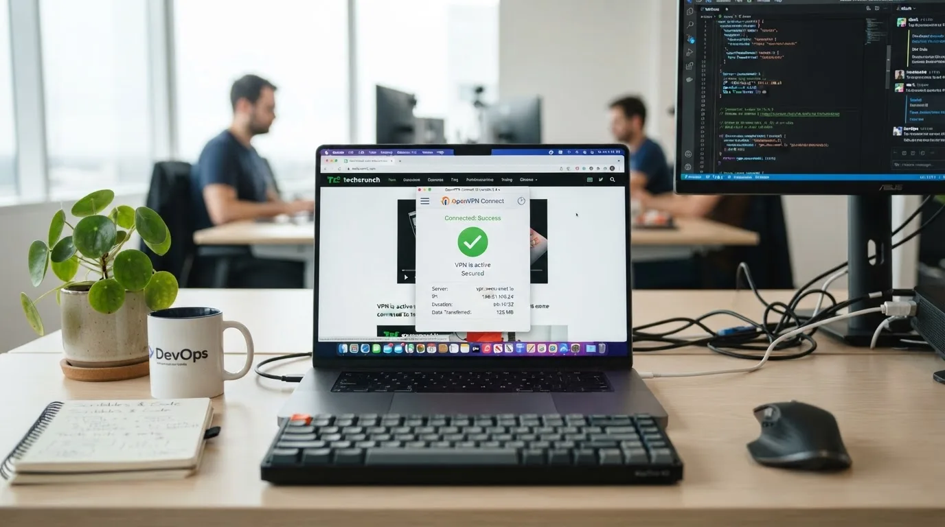 OpenVPN وصل است ولی اینترنت ندارد - تصویر میانی