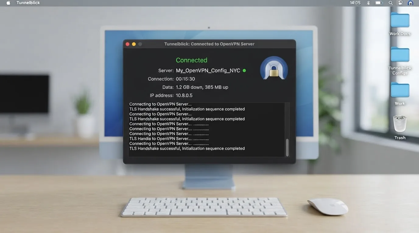 نصب OpenVPN در مک
