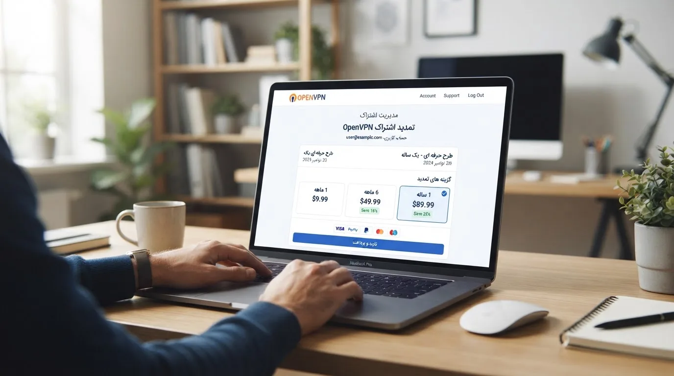 تمدید اشتراک اوپن وی پی ان - تصویر میانی