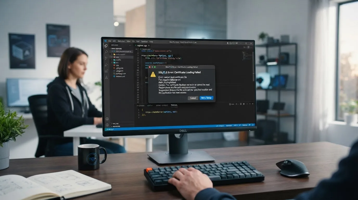خطای Cannot load certificate file در اوپن وی پی ان - تصویر میانی